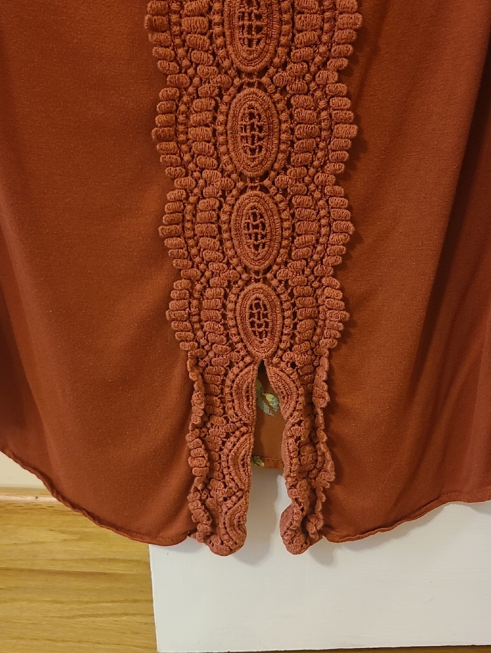 Daniel Rainn Quin Keyhole Crochet Blouse (Size Small) - Picture 10 of 10